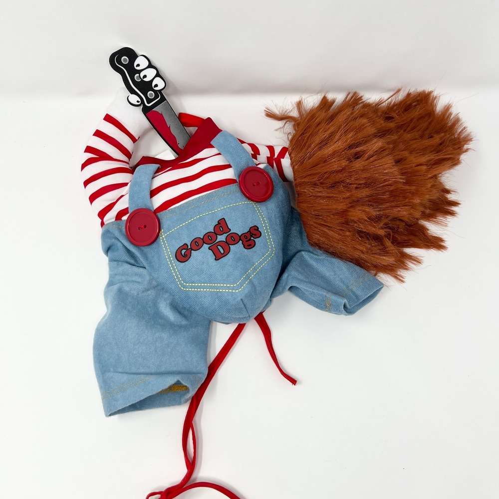Dog Cat Pet Funny Costume Chucky Deadly Doll Cosplay Party Fancy Christmas Cloth